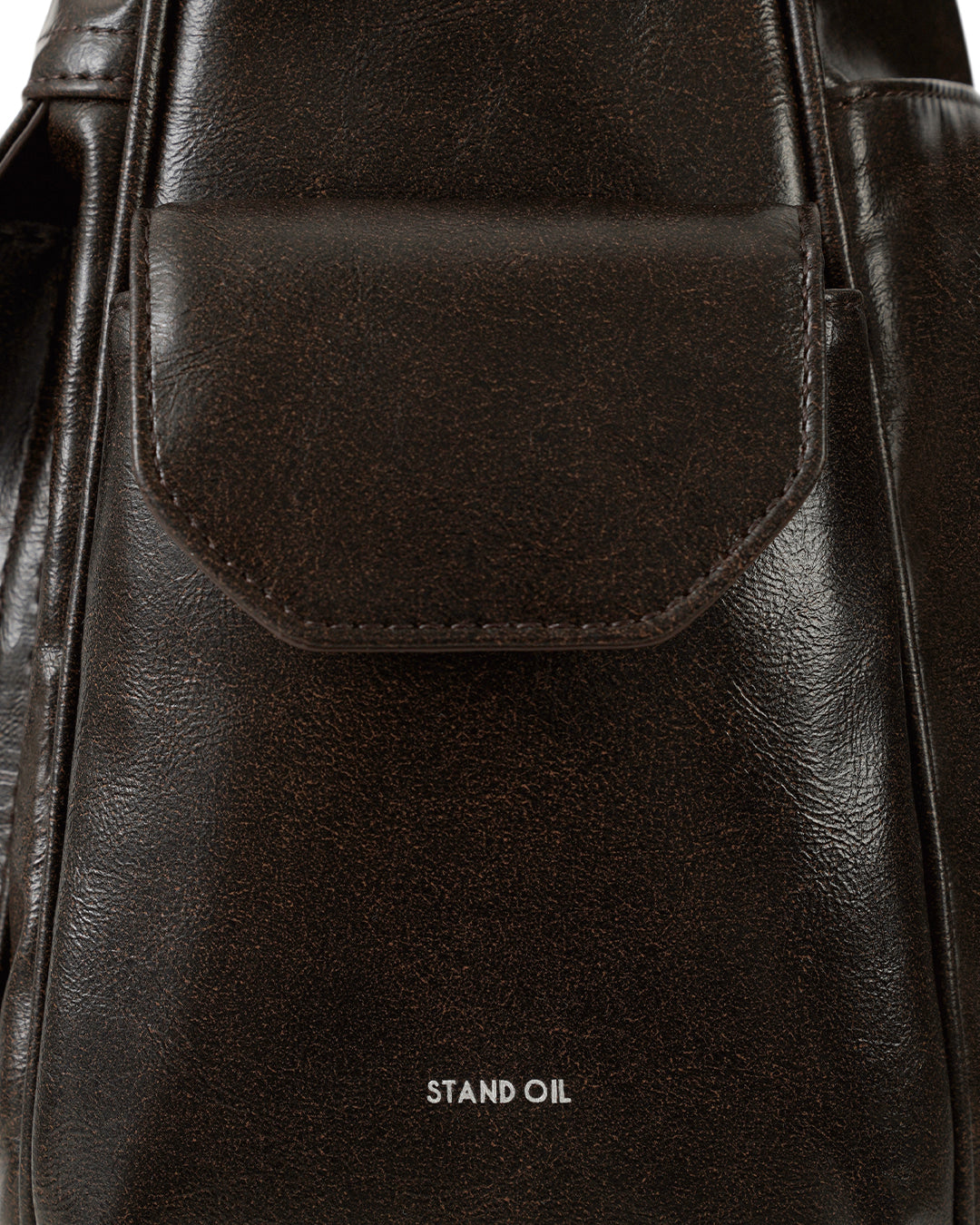 Stand Oil Joey Bag — Structured Crossbody — Maroon