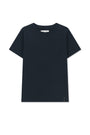 Matin Kim Label Detail Slim Fit Top — Navy blue