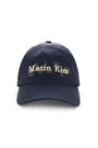 Matin Kim Overlay Logo Ball Cap — Navy blue