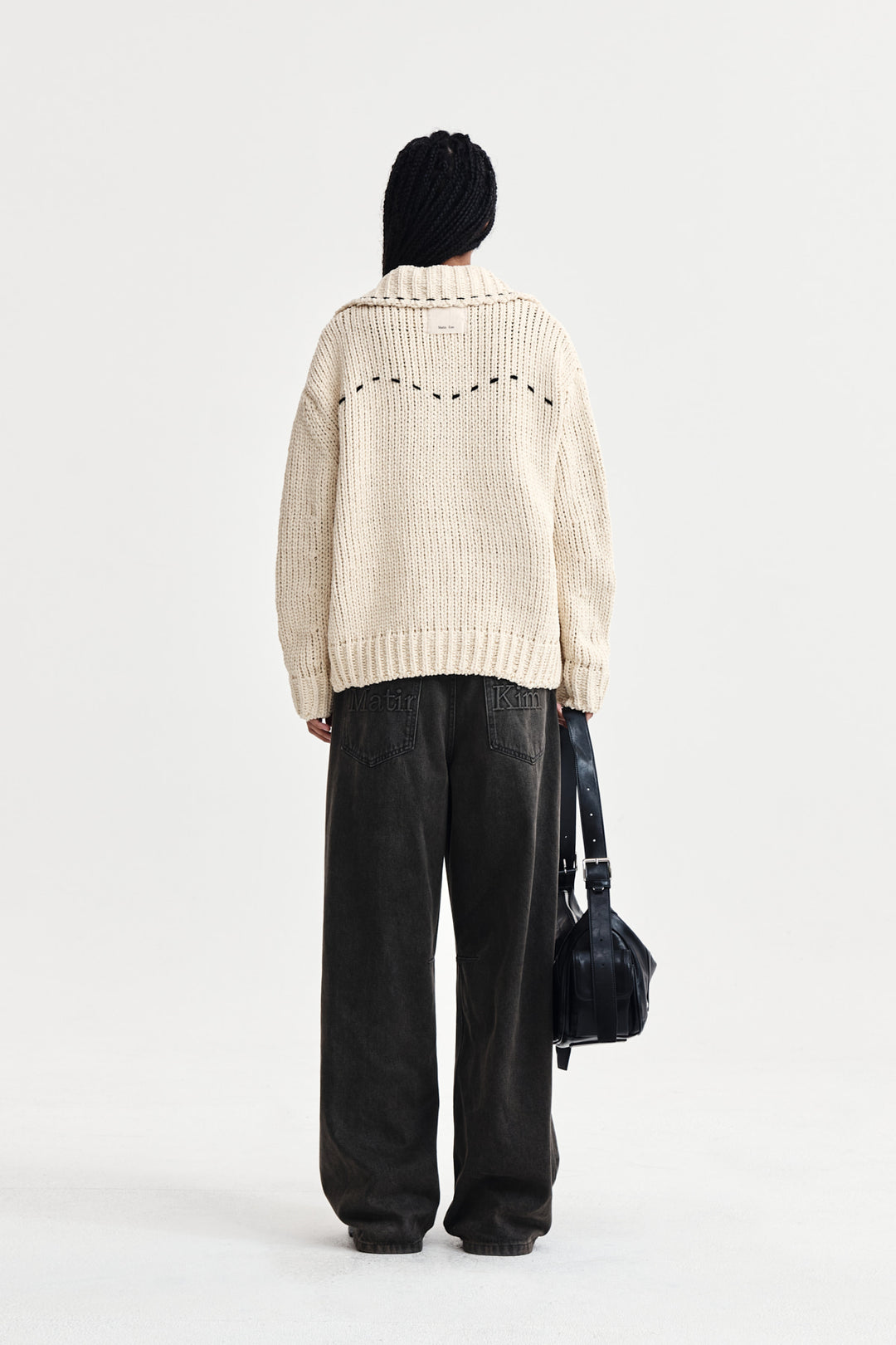 Matin Kim Handmade Collar Knit Cardigan