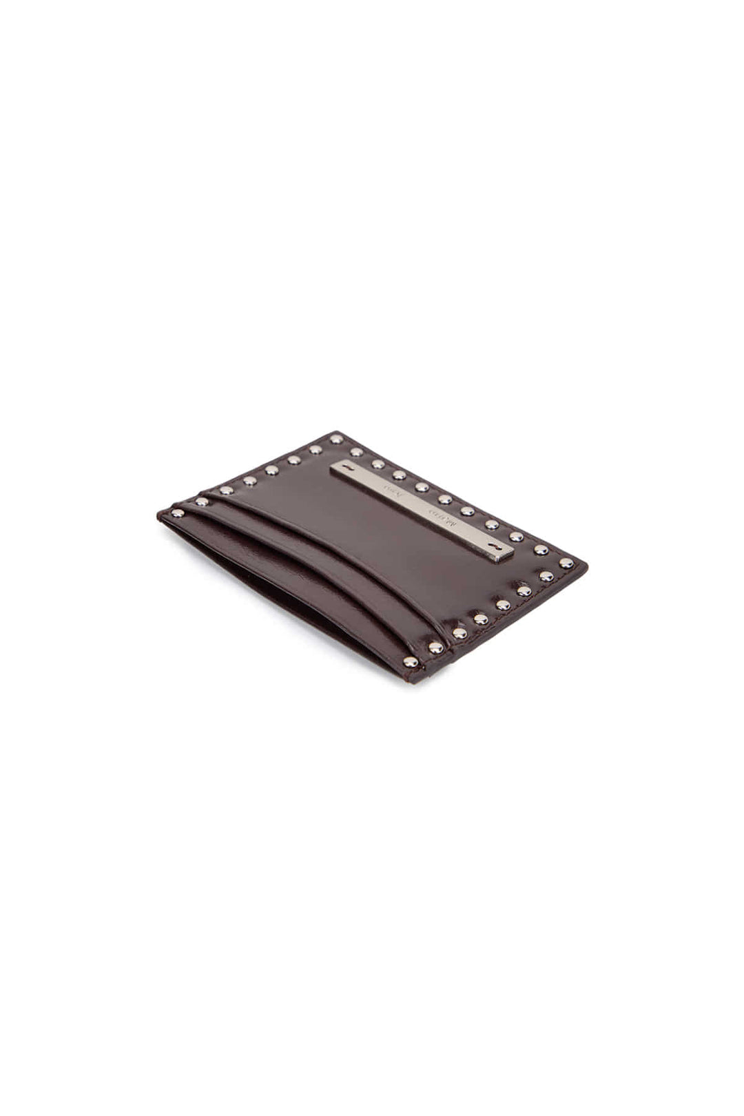 Matin Kim Western Stud Card Wallet — Brown