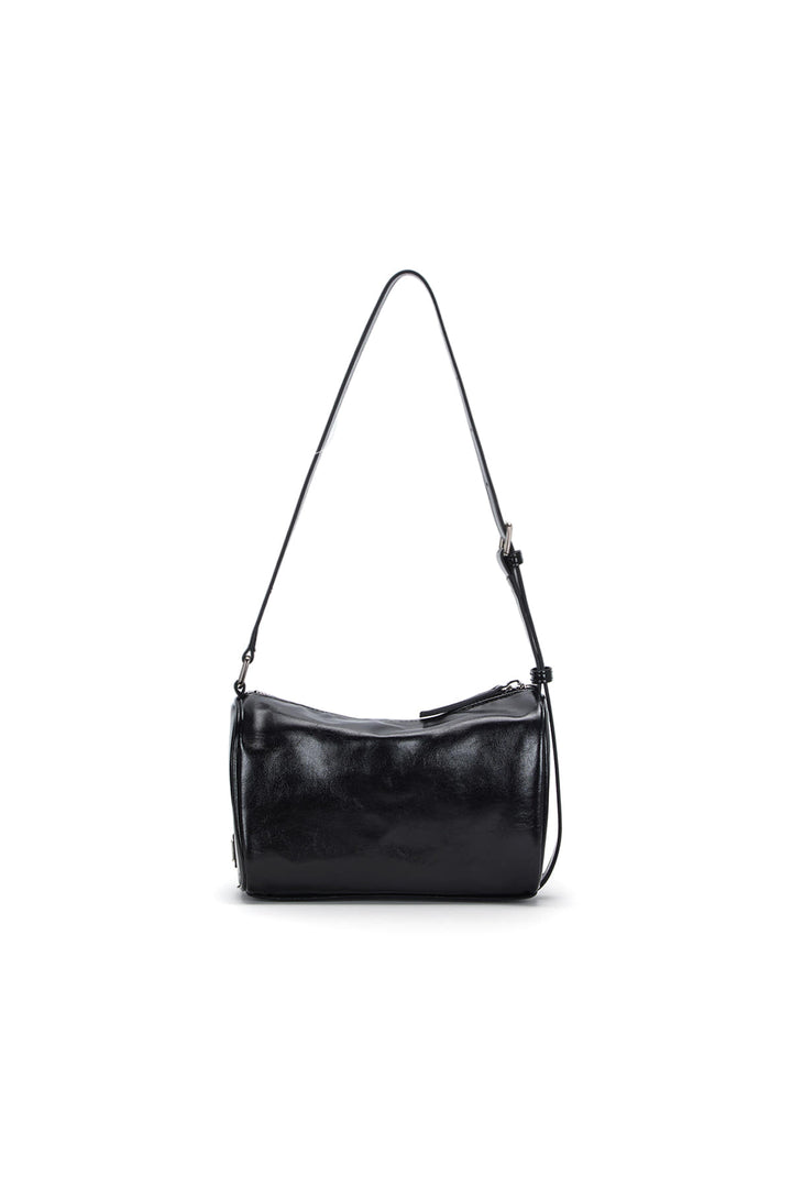 Matin Kim Front Shirring Ribbon Mini Bag — Black