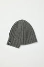 KIMMATIN Unbalance Knit Beanie — Gray