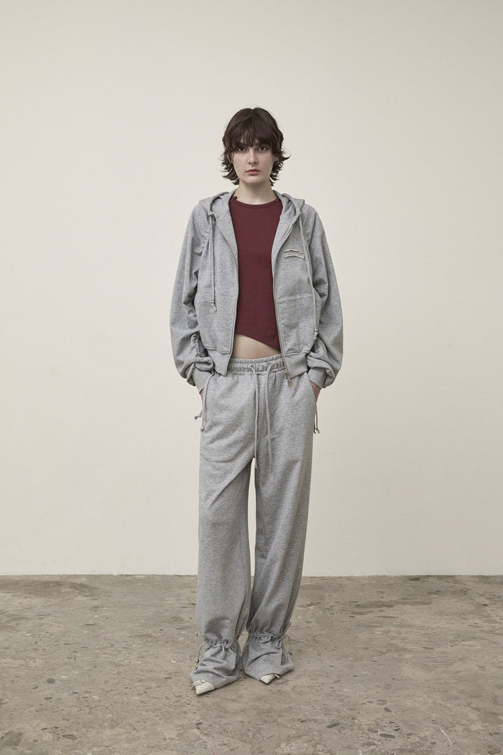 Matin Kim String Detail Sweatpants — Gray