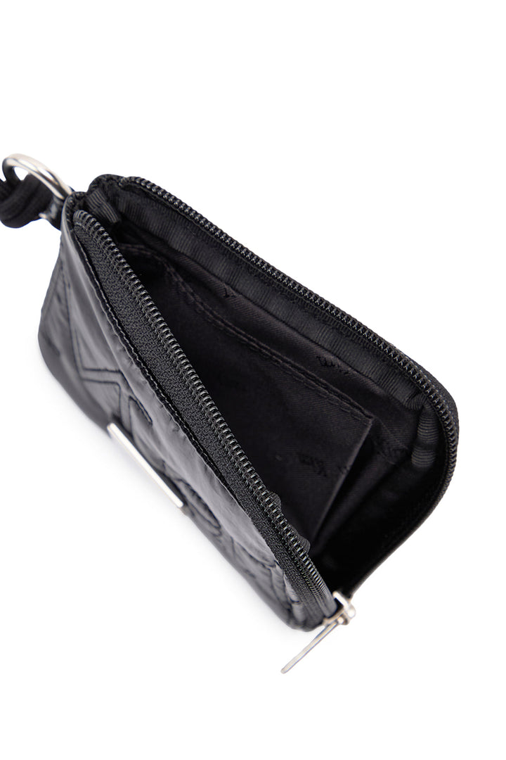 Matin Kim Logo Stitch Sporty Wallet — Black