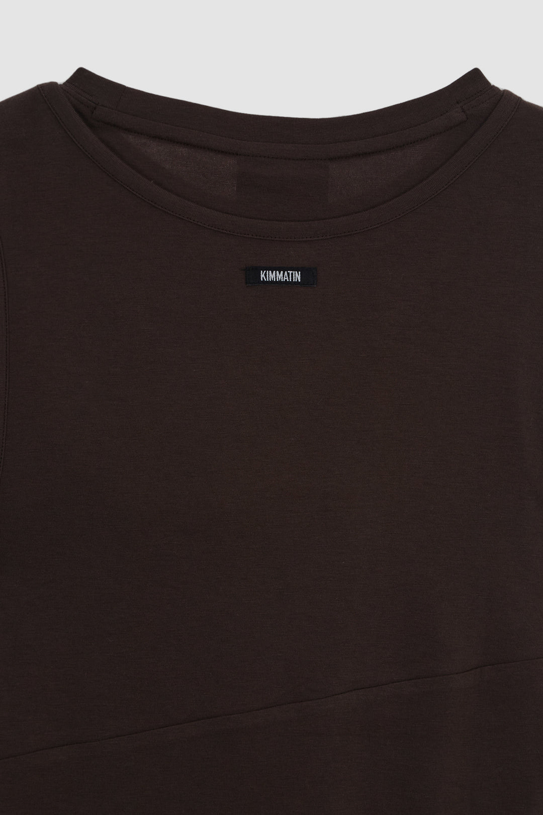 KIMMATIN Twist Strap Long Sleeve Top — Brown