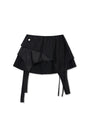 Matin Kim Multi Panel Layered Skirt — Black