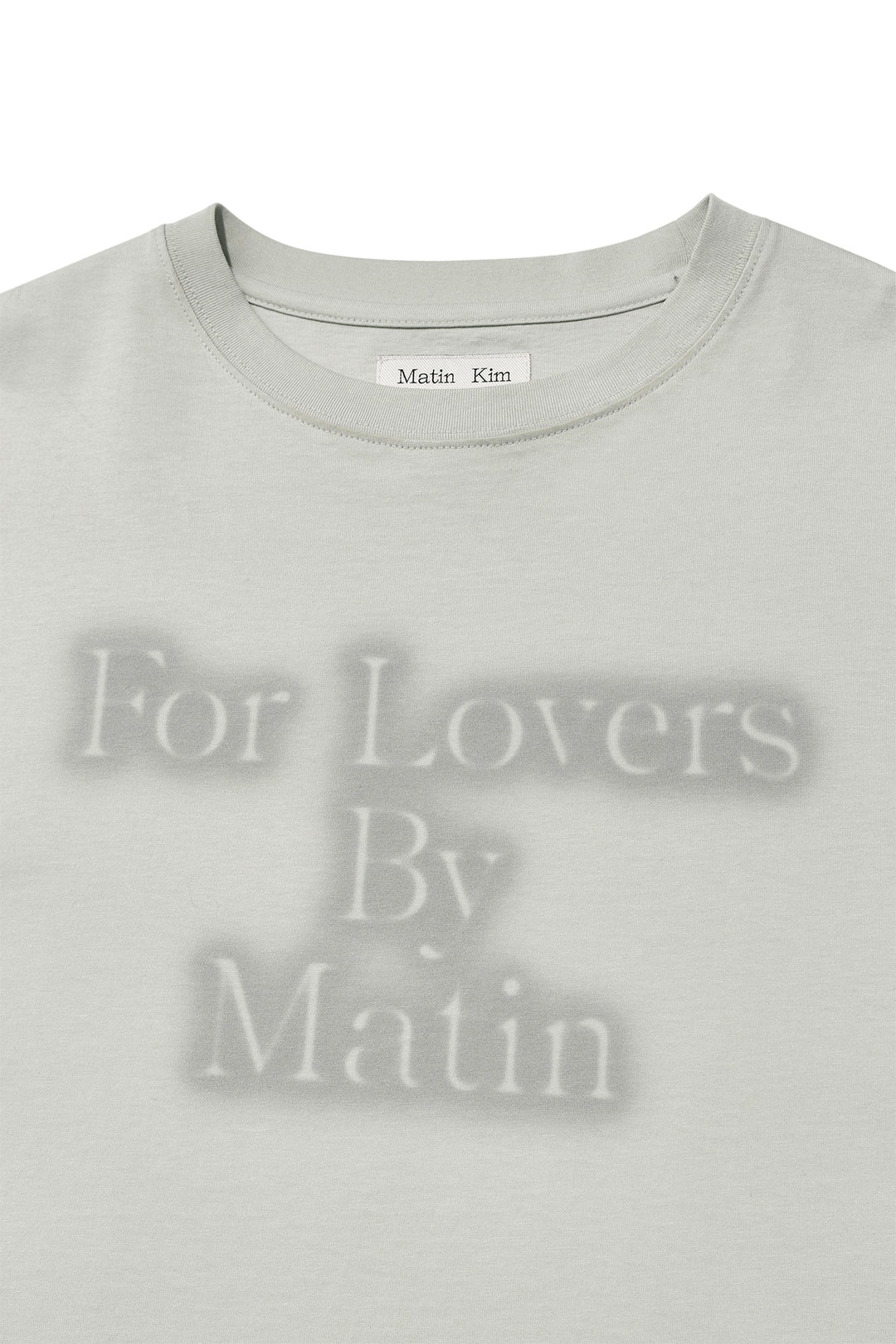 Matin Kim For Lovers Logo Point Top — Light Grey