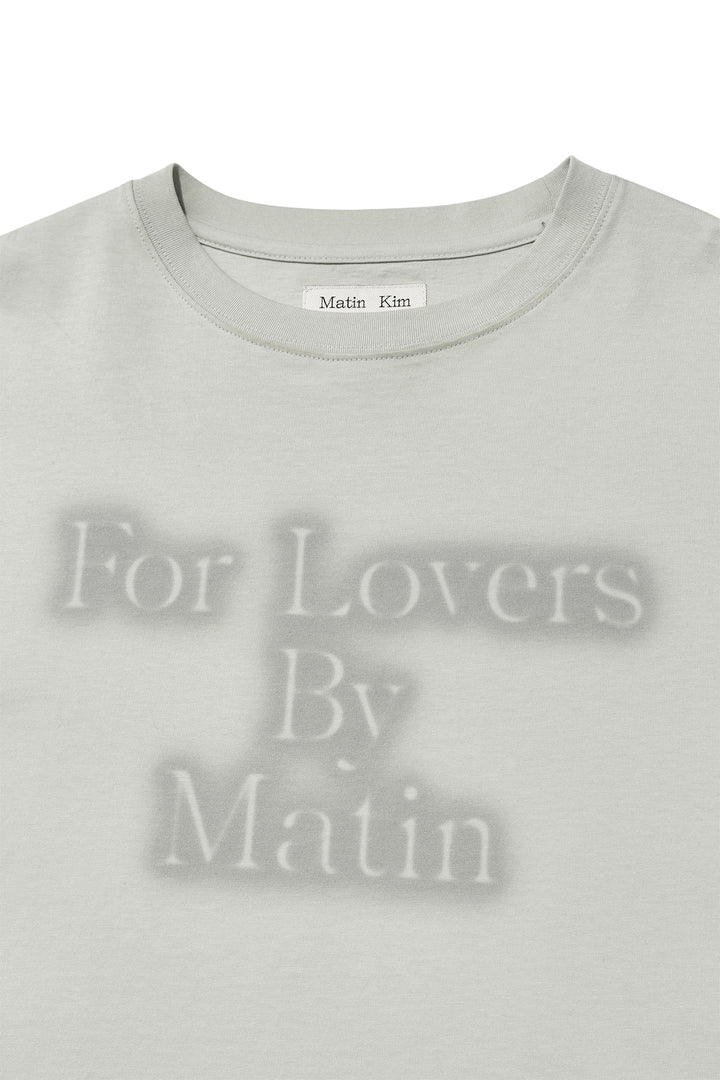 Matin Kim For Lovers Logo Point Top — Light Grey