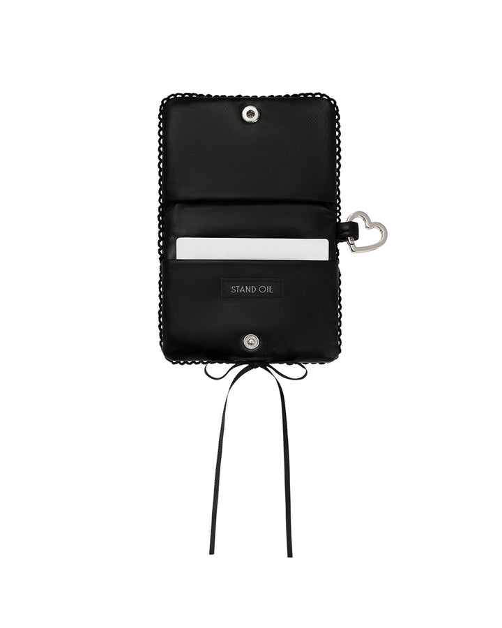 Stand Oil Memory Fluffy Keyring — Black