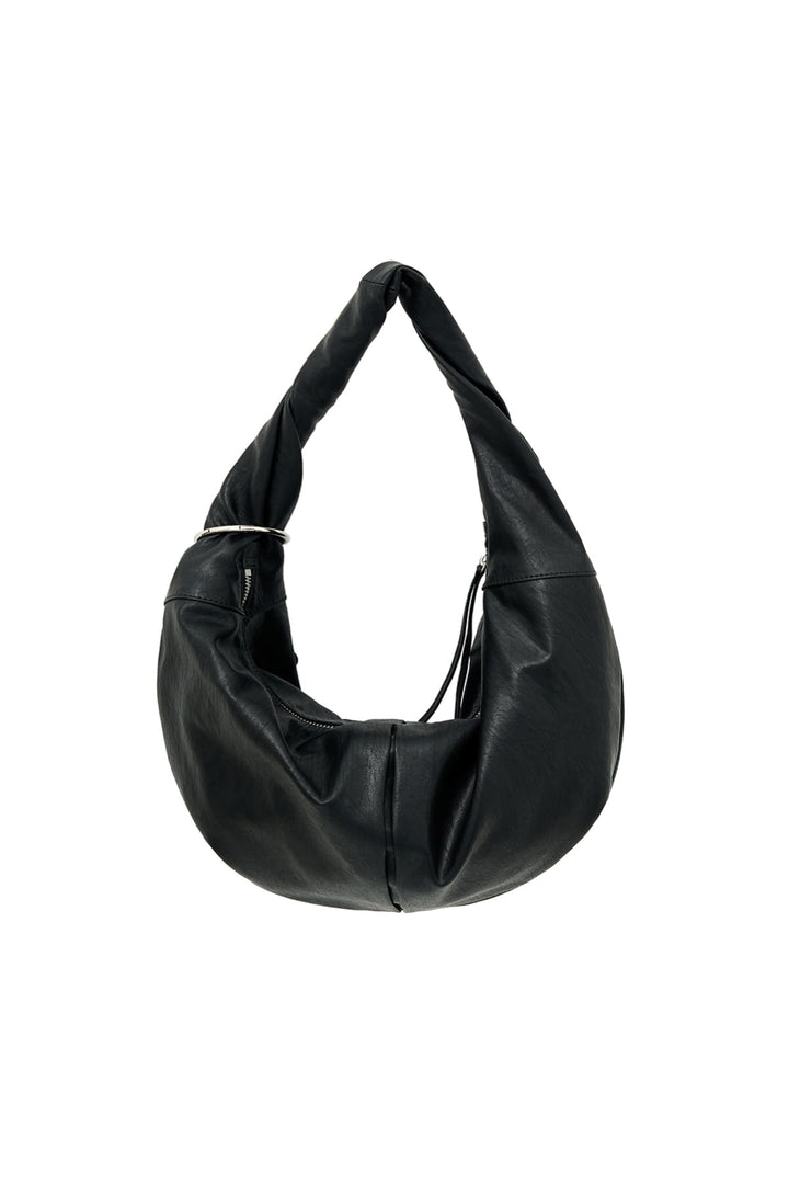 Matin Kim Twist Handle Small Hobo Bag — Black