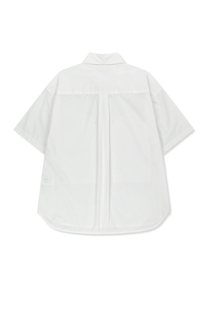 Matin Kim Half Sleeve Pocket Shirt — White
