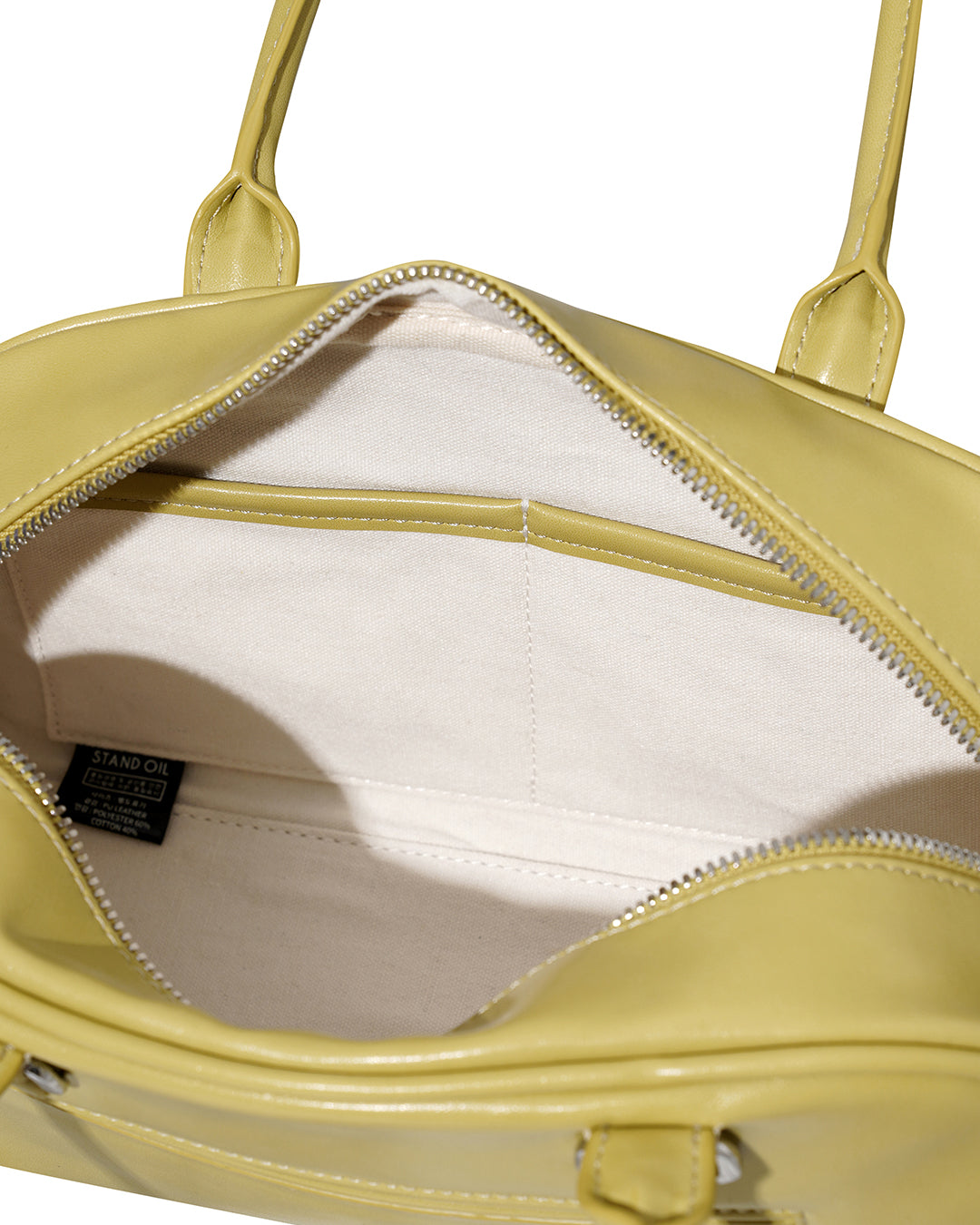 Stand Oil Chubby Bag — Quilted Bowling Crossbody — Olive
