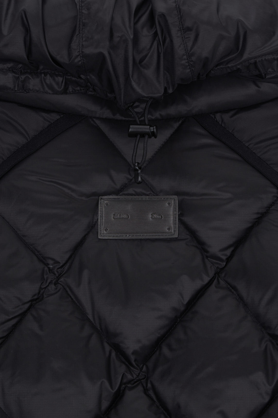 Matin Kim Quilting Hoody Lightweight Jumper — Black