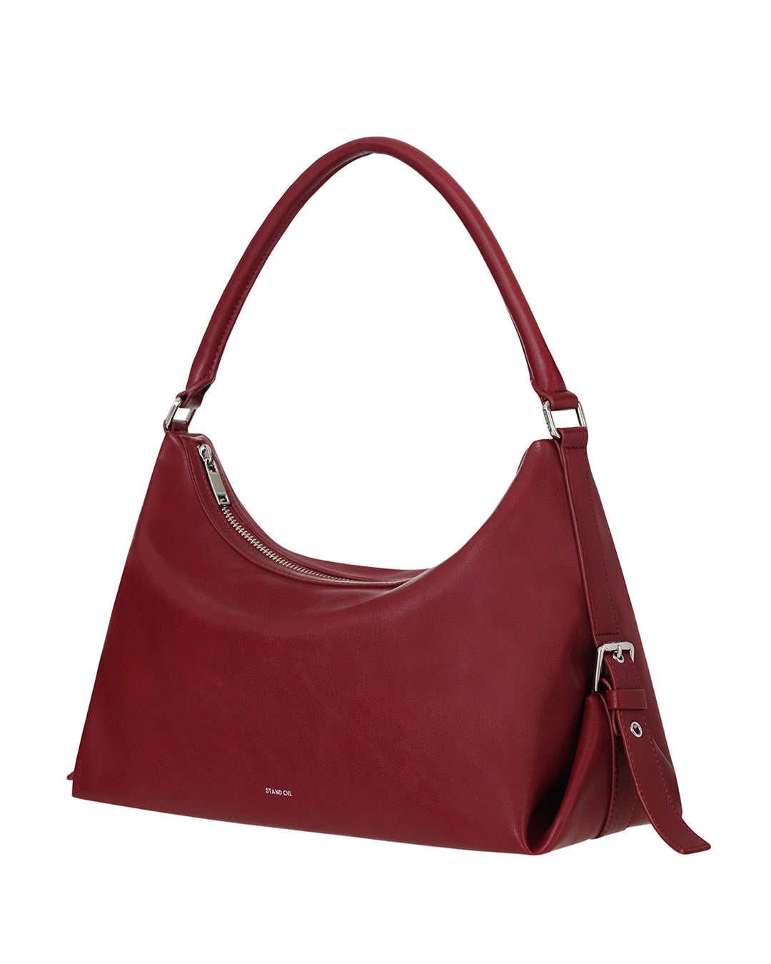 Stand Oil Mushy Bag — Nubuck Slouch Tote — Red wine
