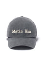 Matin Kim Classic Logo Ball Cap — Gray