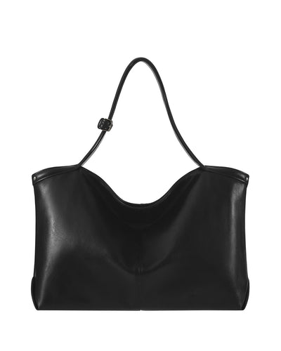 Stand Oil Limber Bag — Slouchy Shoulder Tote — Black