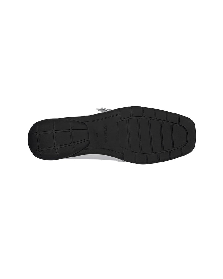 Stand Oil Strap Ballet Mary Jane — Silver