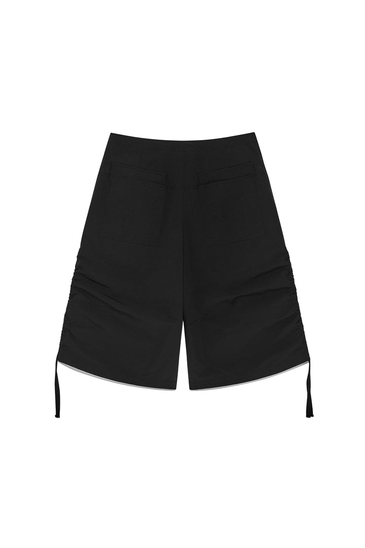 Matin Kim Nylon String Half Pants — Black