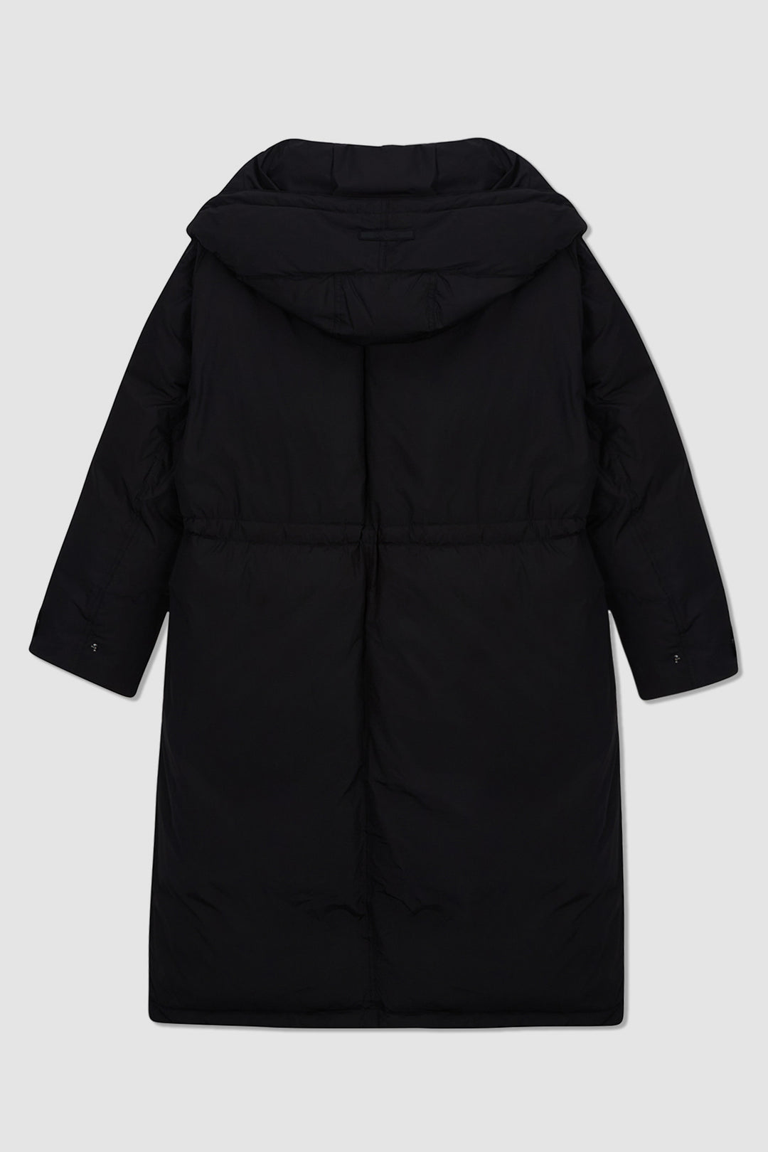 KIMMATIN Draw String Long Down Jumper — Black