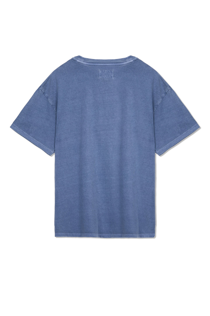 Matin Kim Pigment Logo Top in Powder — Blue