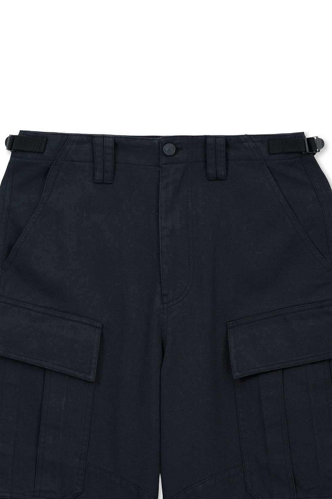 Matin Kim Utility Cargo Bermuda Shorts — Navy blue