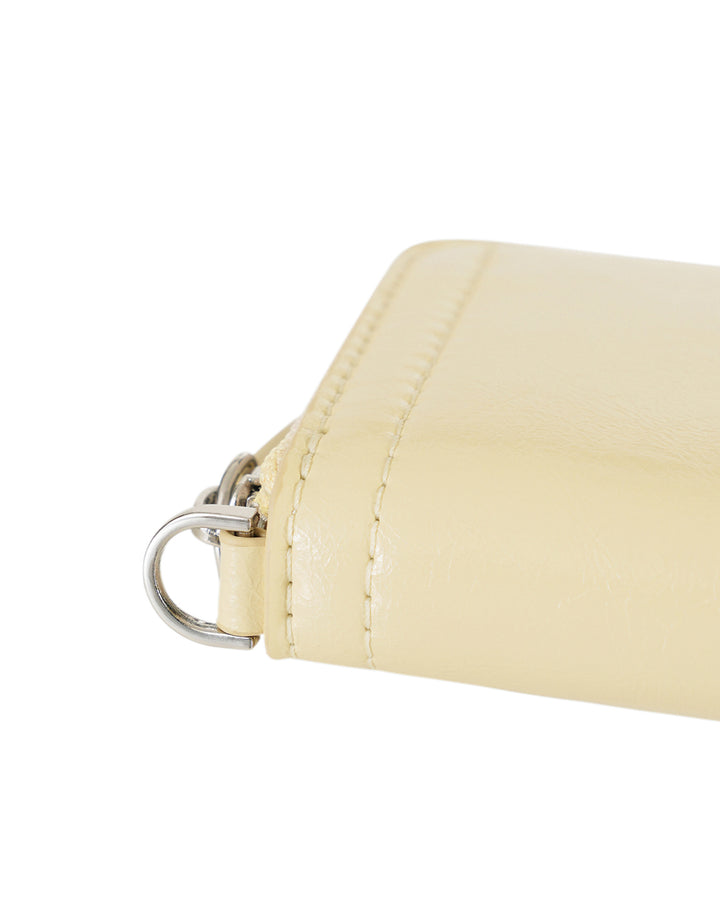 Stand Oil Post Wallet — Glossy Mini Cardholder — Butter