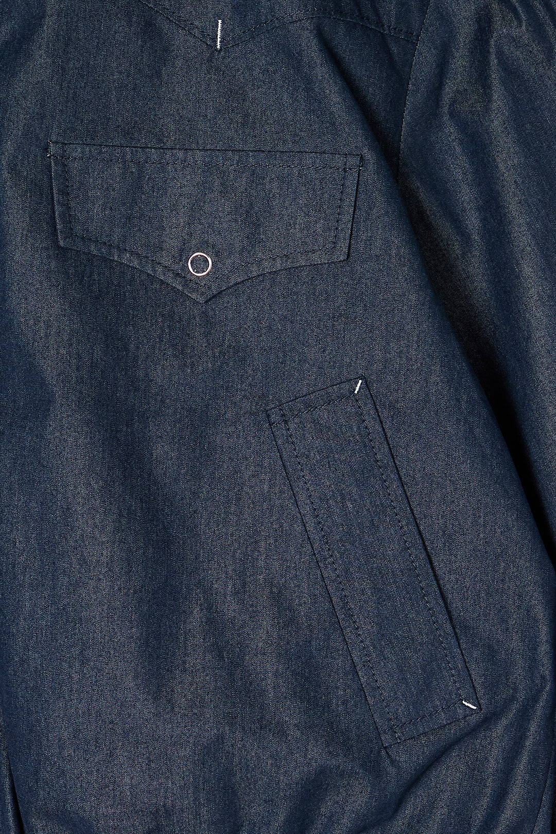 Matin Kim Western Detail Denim Blouson — Navy blue