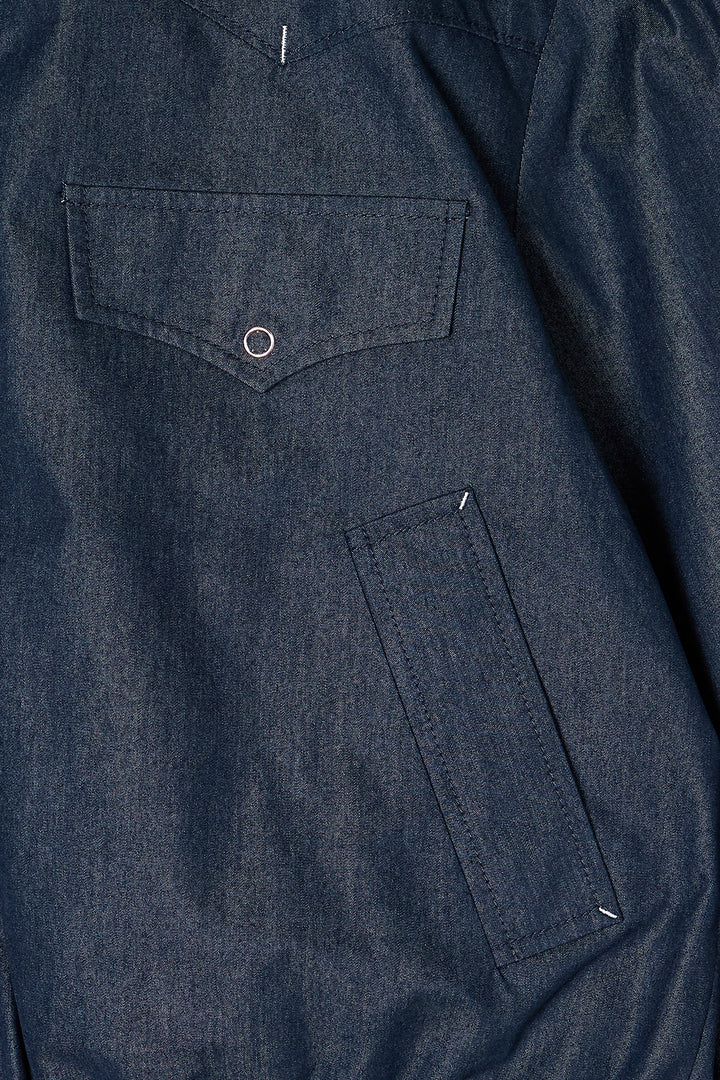 Matin Kim Western Detail Denim Blouson — Navy blue