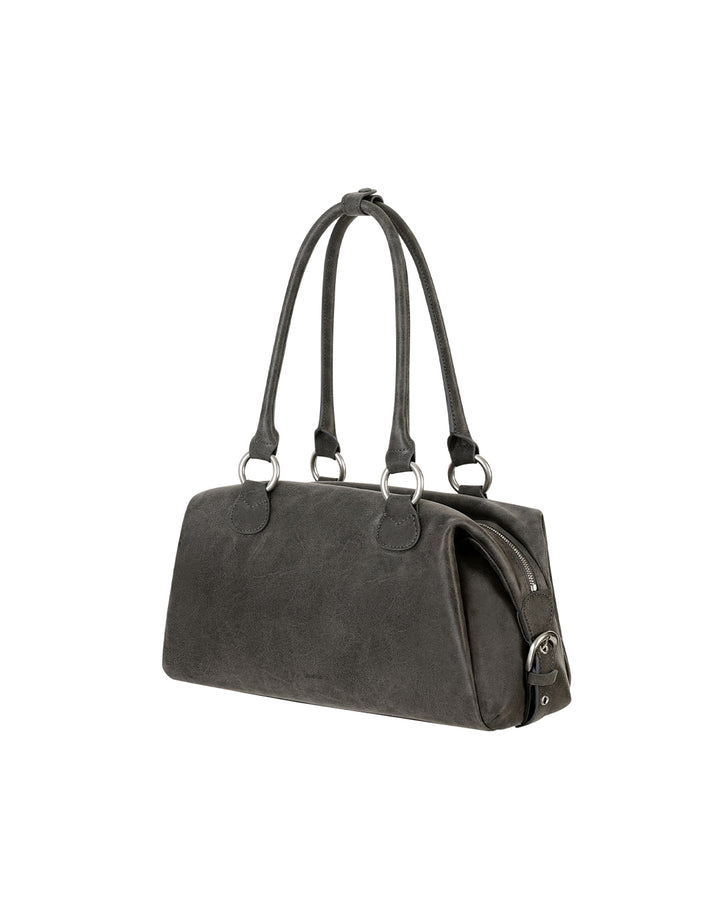 Stand Oil Zuni Bag — Washed Leather Crossbody — Gray