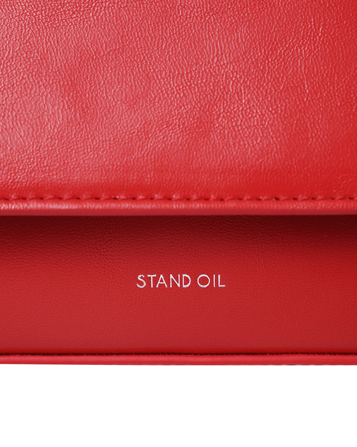 Stand Oil Butter Bag — Sculptural Crossbody — Tomato