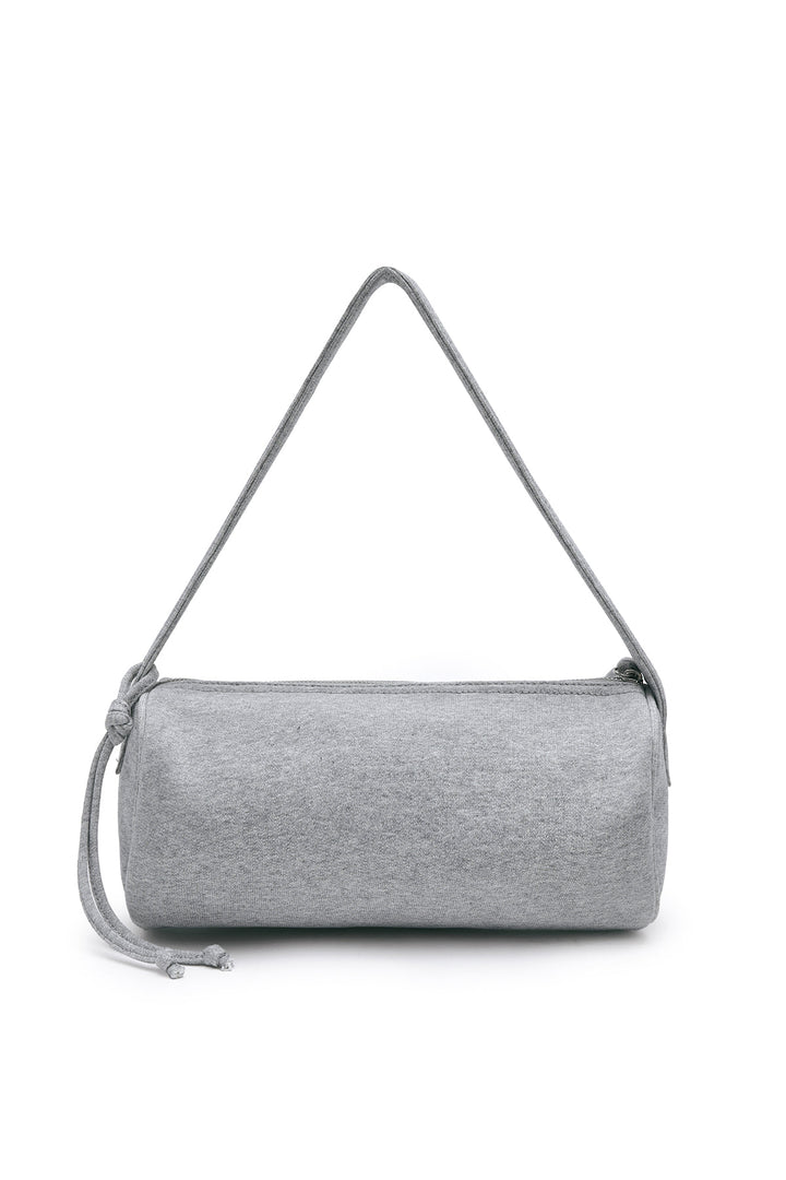Matin Kim Applique Logo Jersey Duffle Bag — Gray