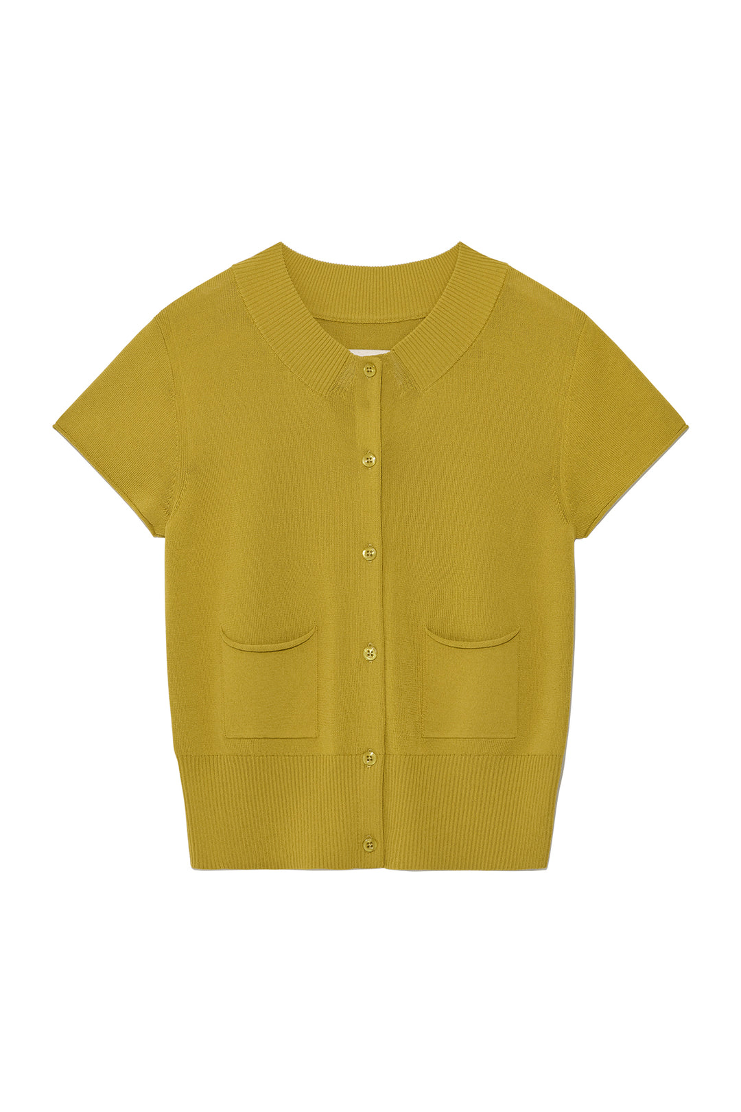 Matin Kim Pocket Point Half Cardigan — Olive