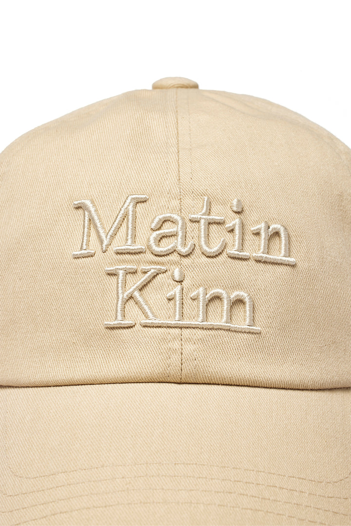Matin Kim Volume Logo Ball Cap — Beige