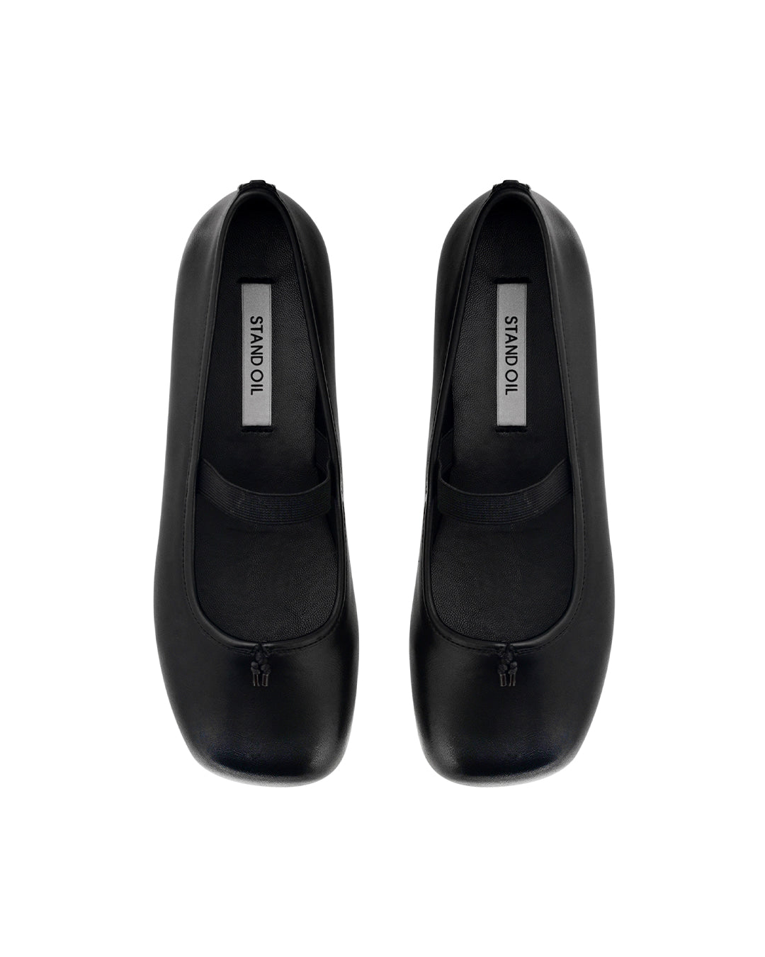 Stand Oil Faye Mary Jane — Semi-Square Flat — Black