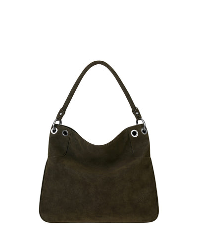 Stand Oil Lua Bag — Nubuck Crossbody — Khaki Brown