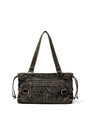 Matin Kim Washed Denim Square Bag — Black