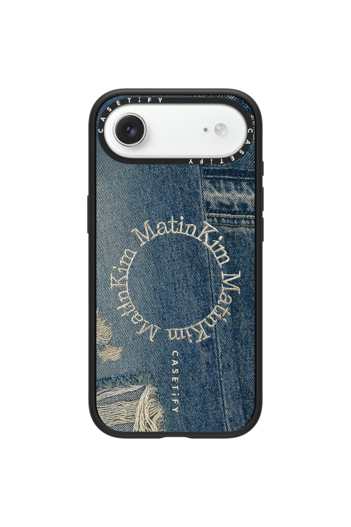 Matin Kim x Casetify Denim Circle iPhone Case — Blue