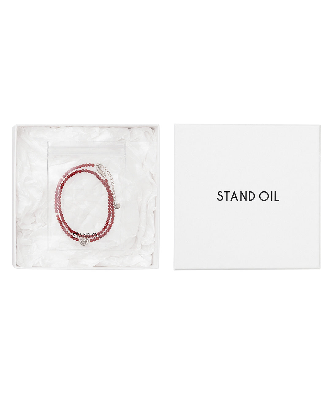 Stand Oil Jamano Rose Necklace — Red