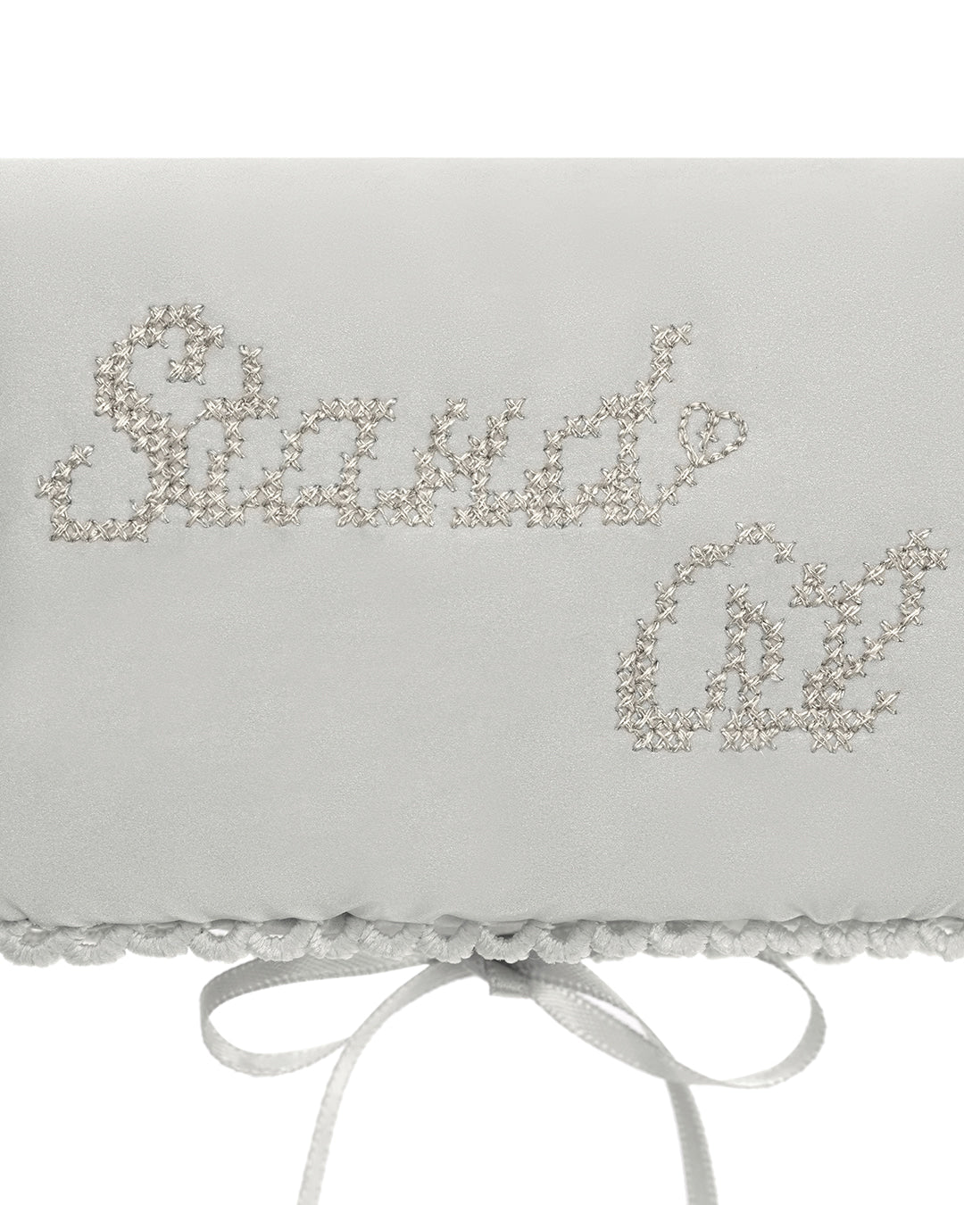 Stand Oil Memory Fluffy Keyring — Silver