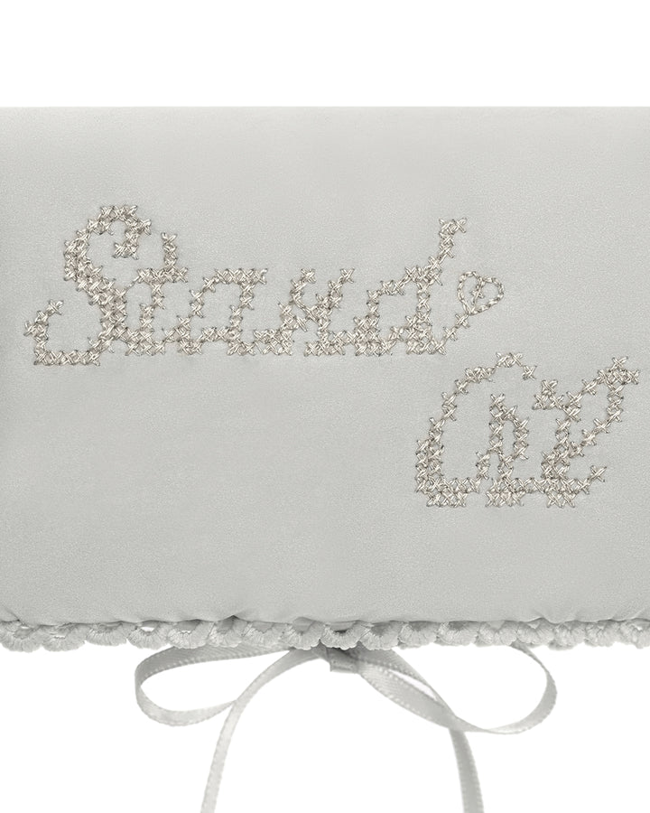 Stand Oil Memory Fluffy Keyring — Silver