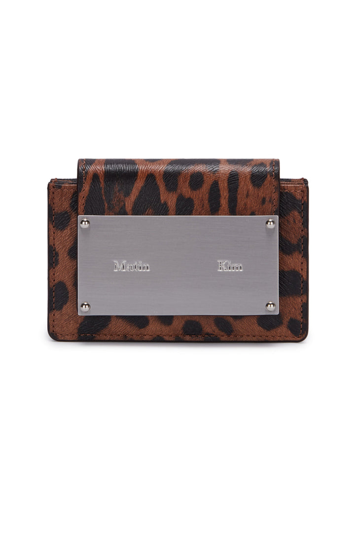 Matin Kim Accordion Wallet in Dark — Silver