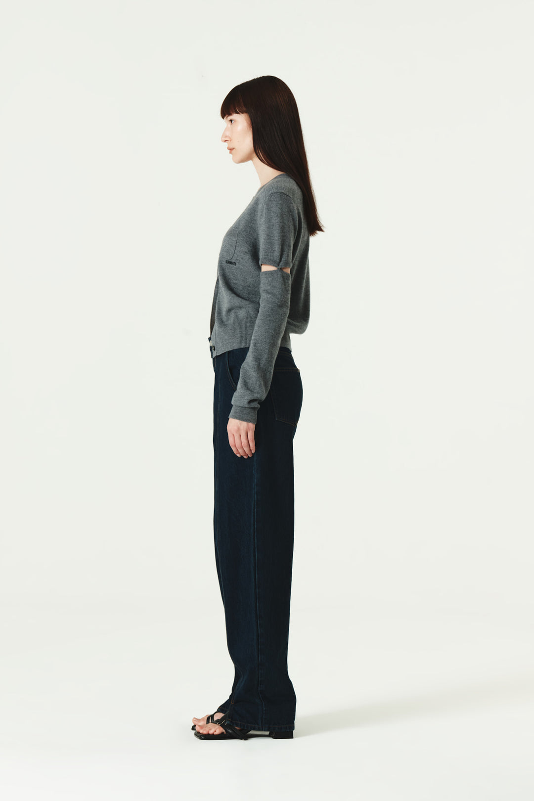 KIMMATIN Over Dying Tapered Denim — Blue