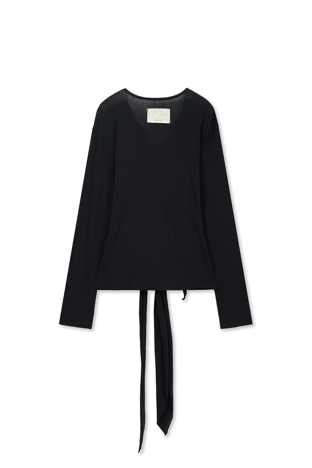 Matin Kim Tied Drapery Top — Black
