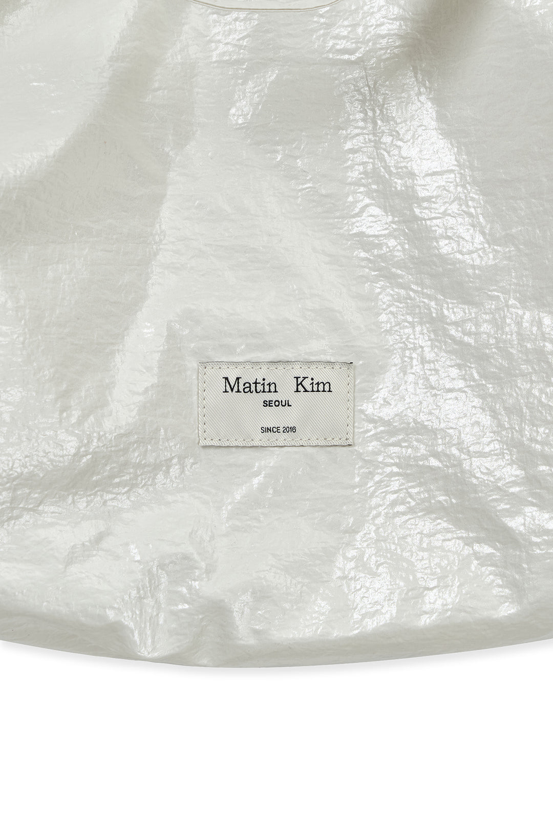 Matin Kim Glossy Light Two Way Bag — Ivory