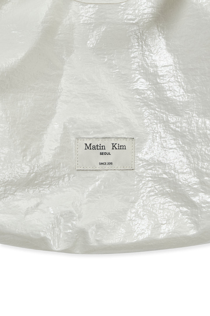 Matin Kim Glossy Light Two Way Bag — Ivory