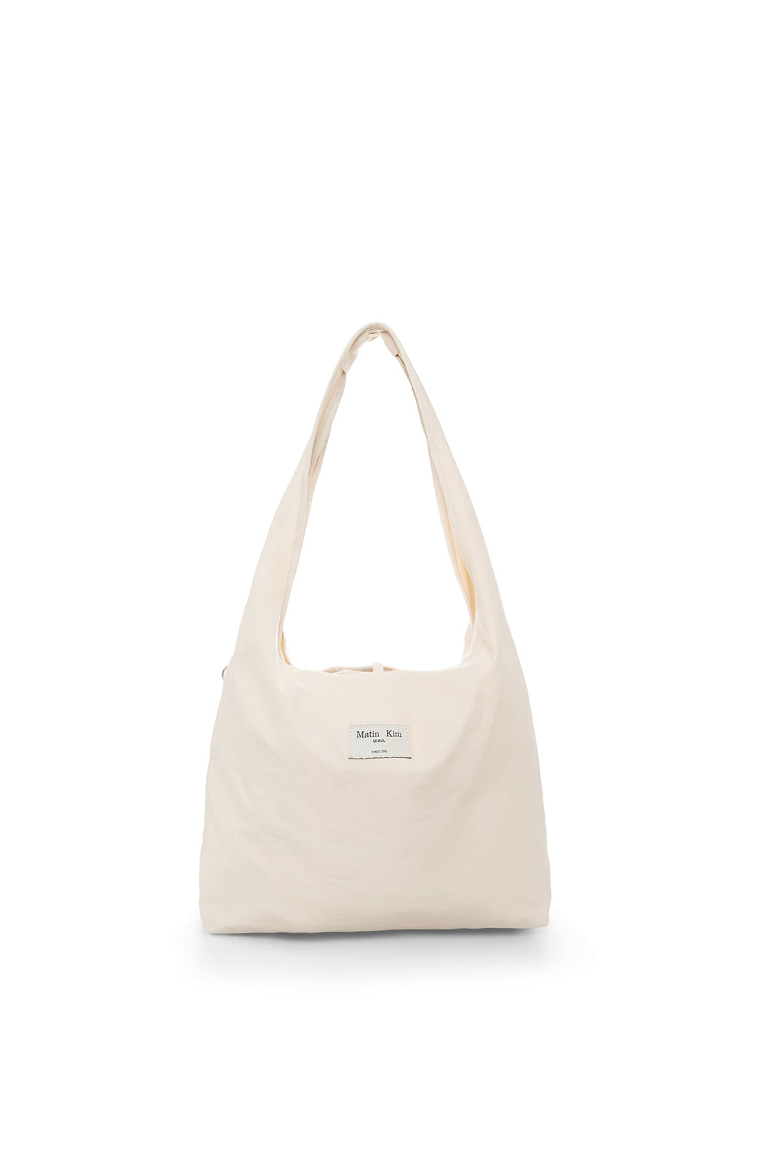 Matin Kim Logo Point Round Ecobag — Ivory