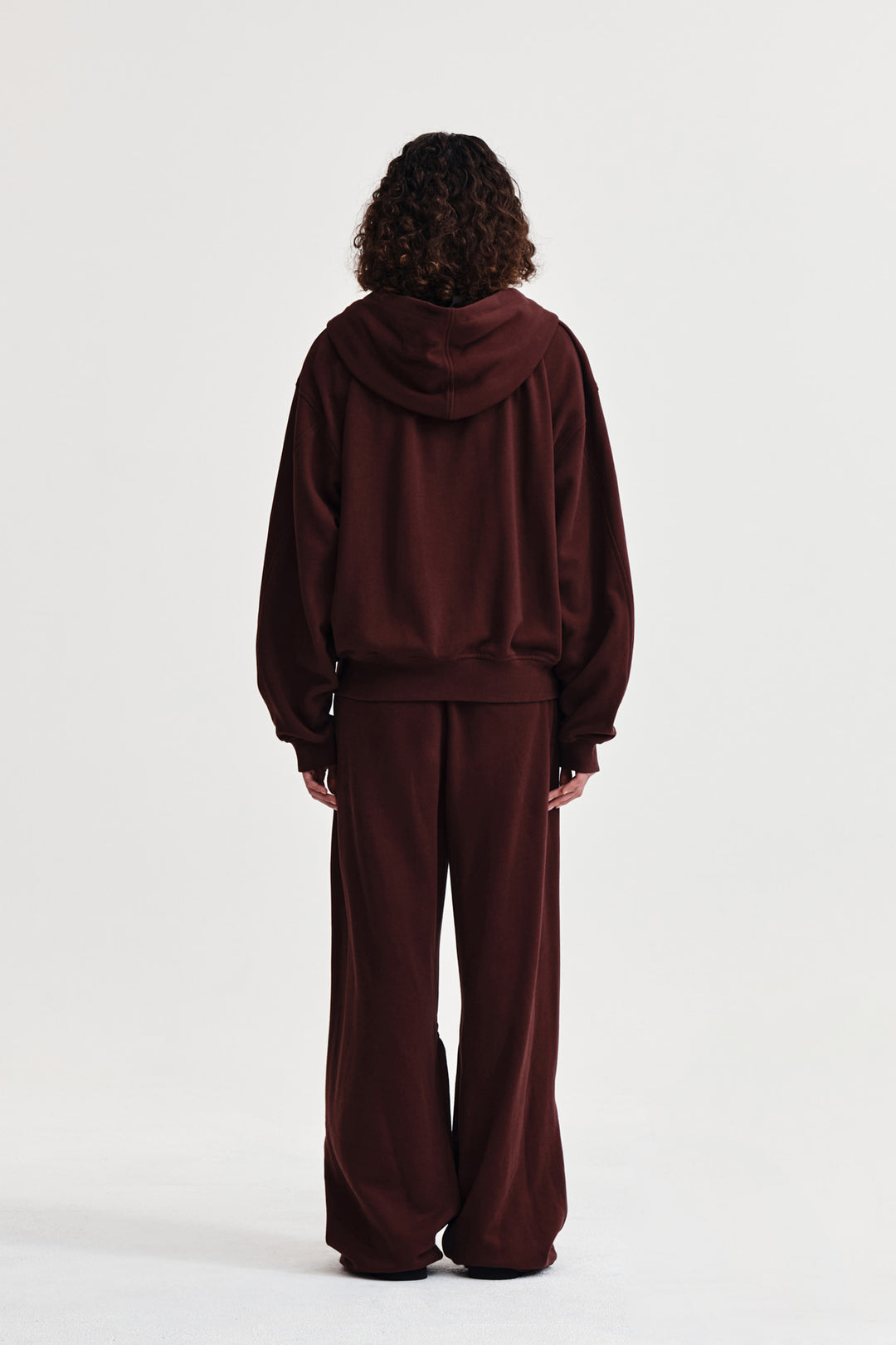 Matin Kim Drawstring Point Sweatpants — Burgundy