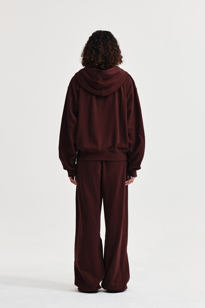 Matin Kim Drawstring Point Sweatpants — Burgundy