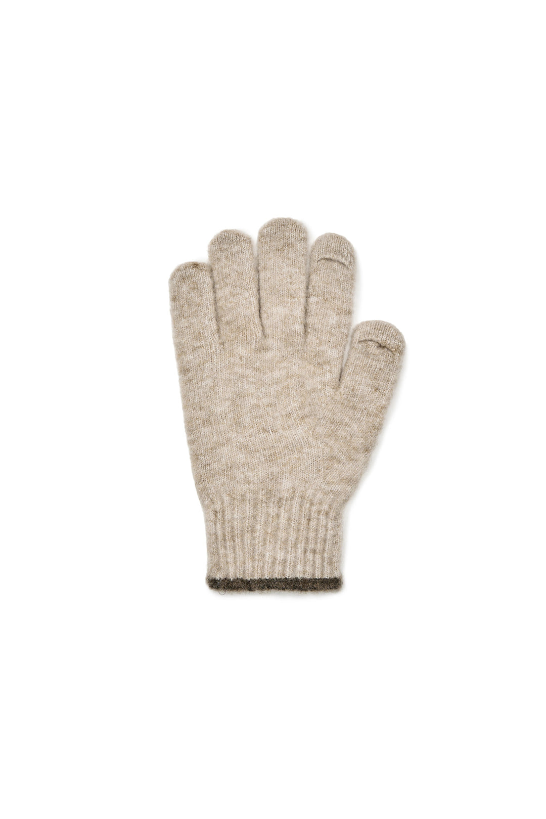 Matin Kim Boucle Knit Gloves — Beige